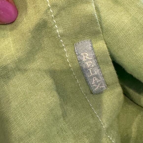 Tommy Bahama Mens Sea Glass Breezer Linen Shirt Lime Grass Green Size XXL Beachy - Picture 8 of 13